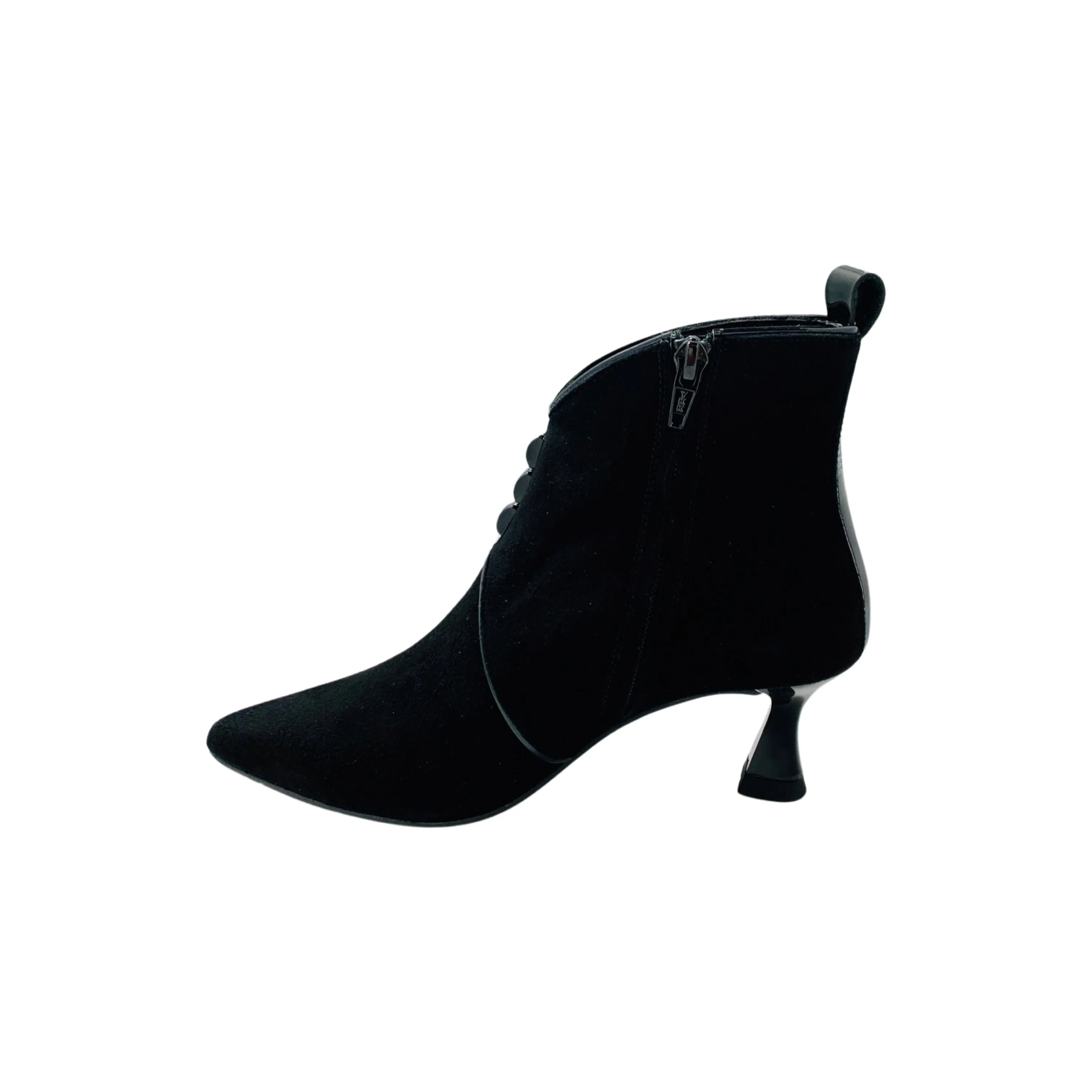 9251-2 Black Suede  Bootie