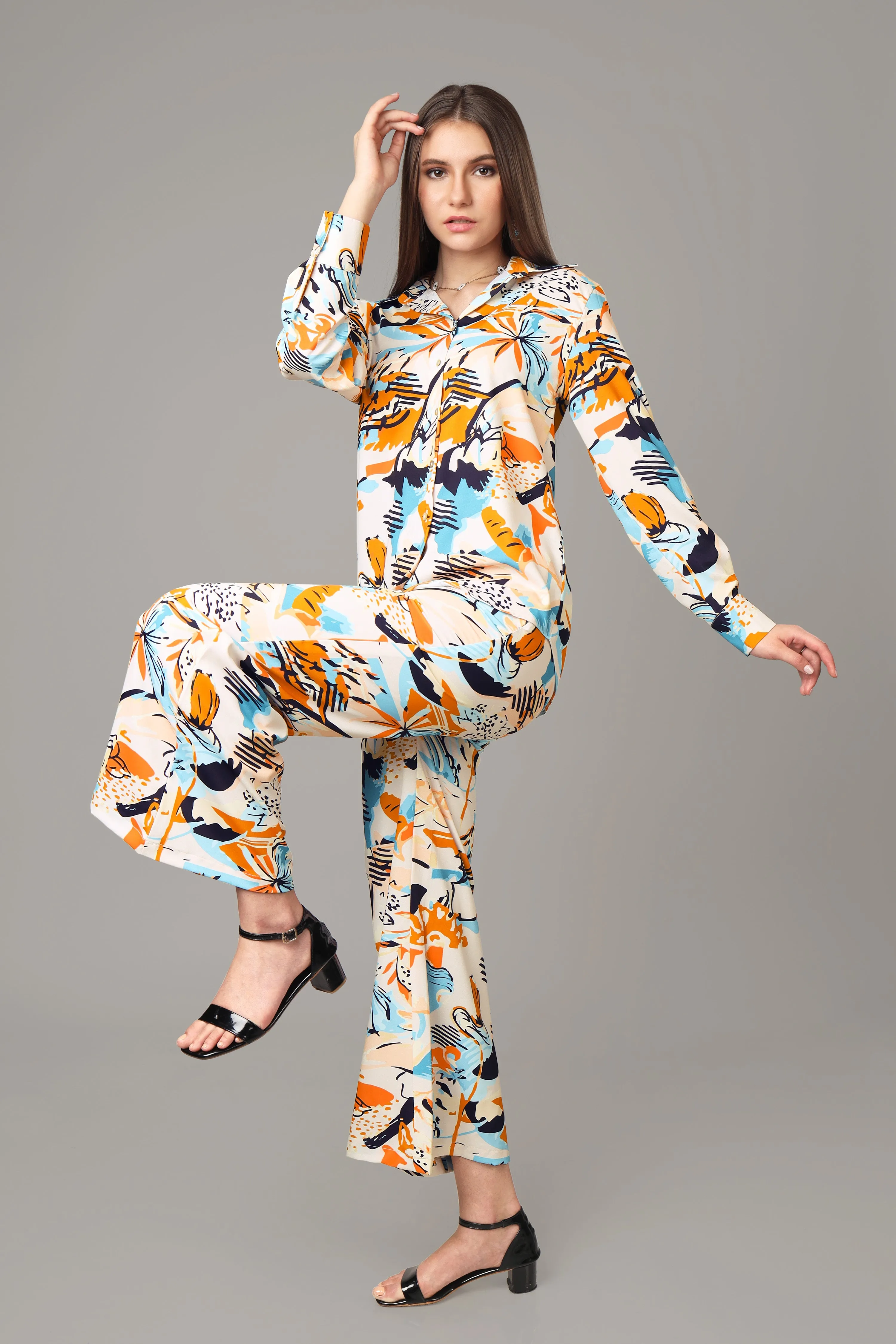 Abstract Co-Ord Set For Women