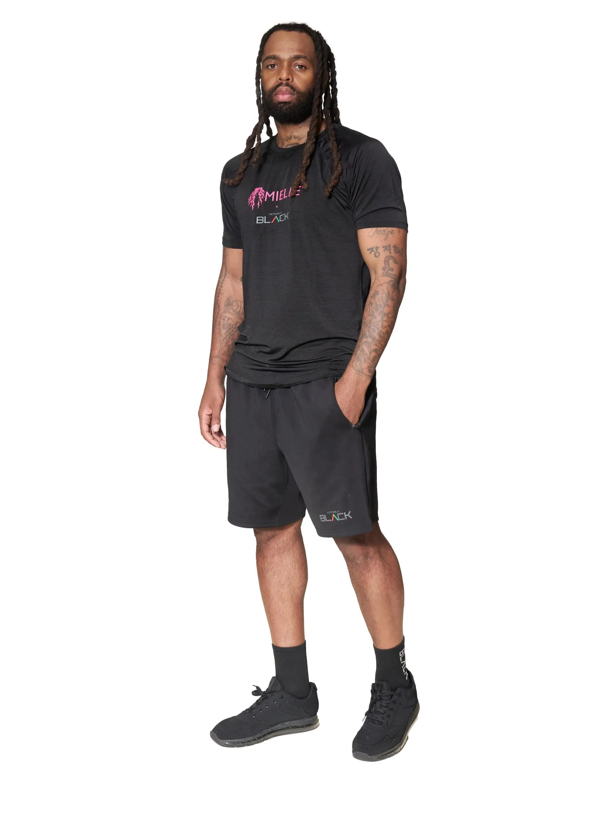 Actively Black x Mielle Pink Men's Performance Shirt