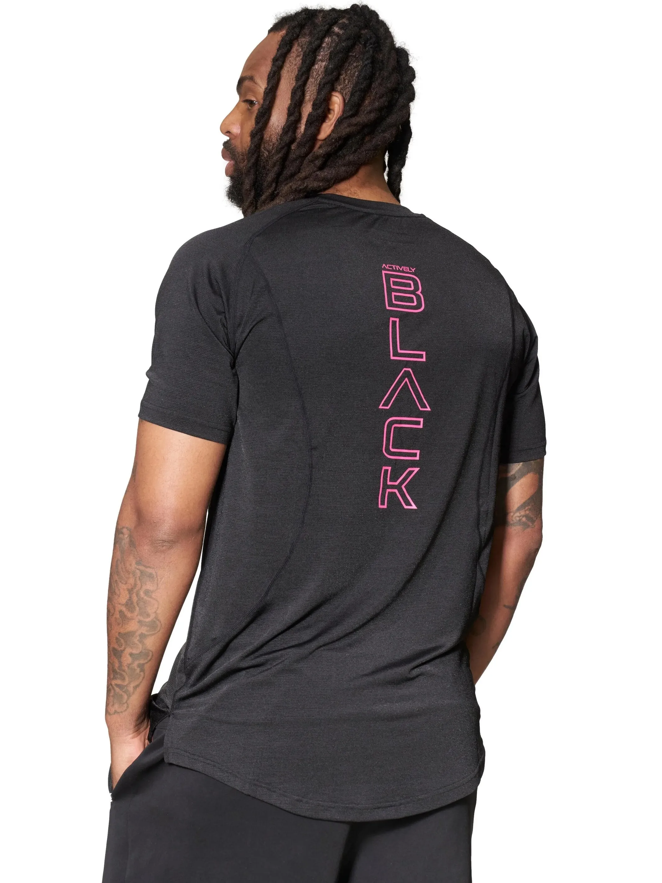 Actively Black x Mielle Pink Men's Performance Shirt