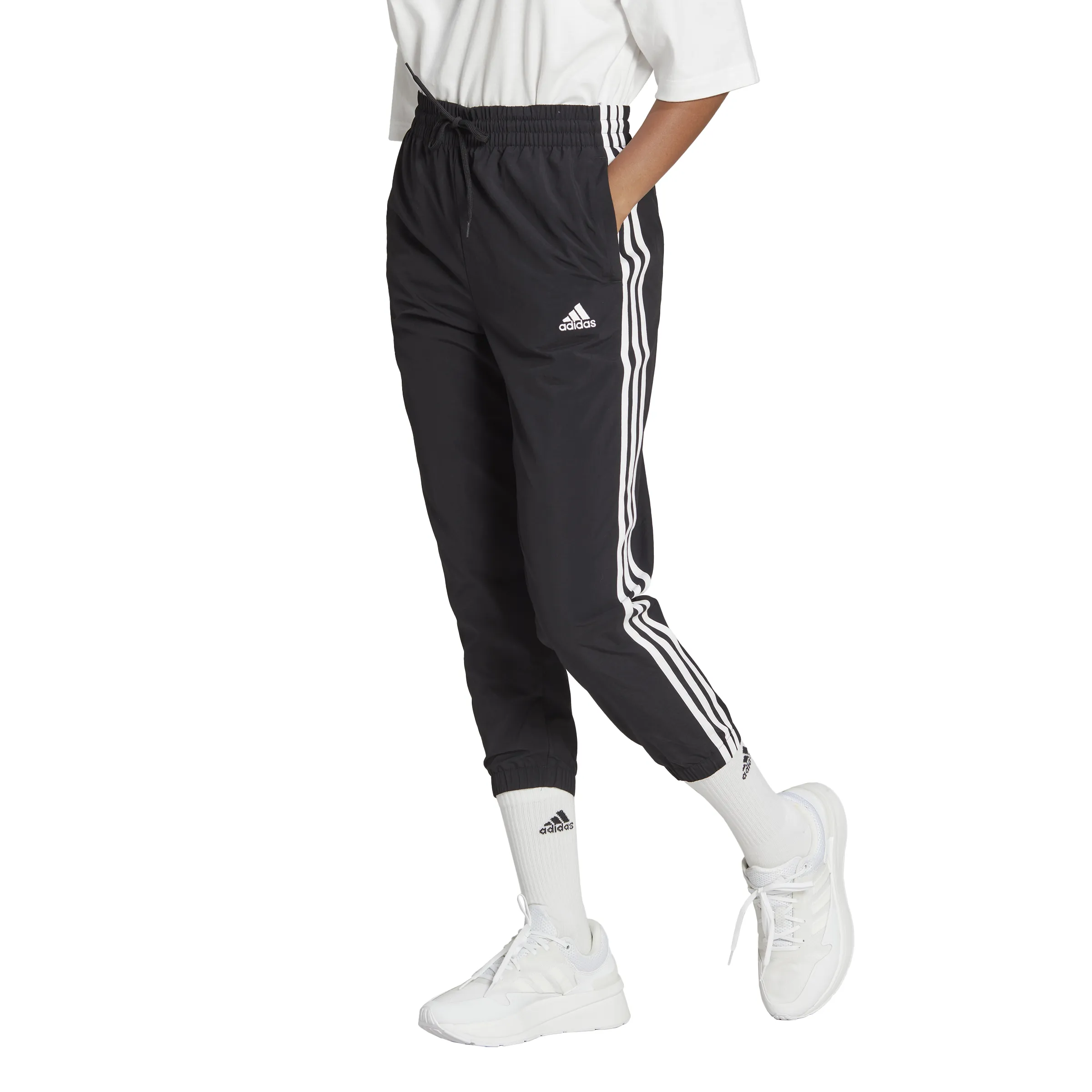 adidas Women's Essentials 3-Stripes Woven 7/8 Pants