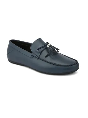 Alberto Torresi Synthetic Navy Loafers For Men