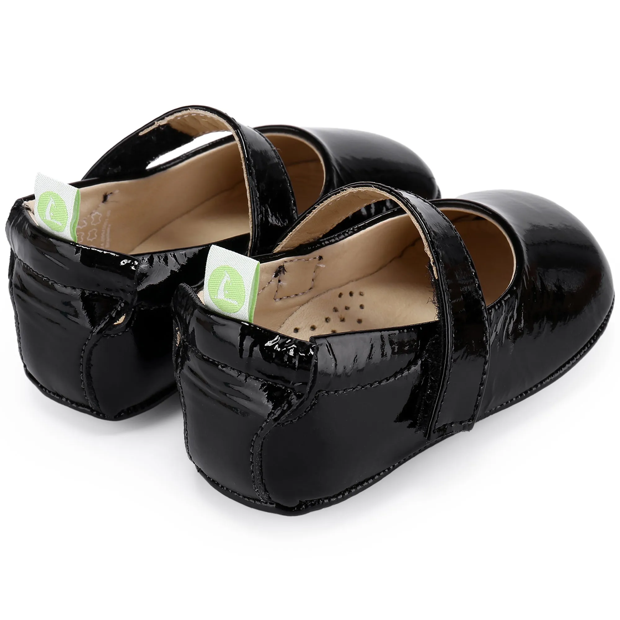 Baby Black Leather Shoes