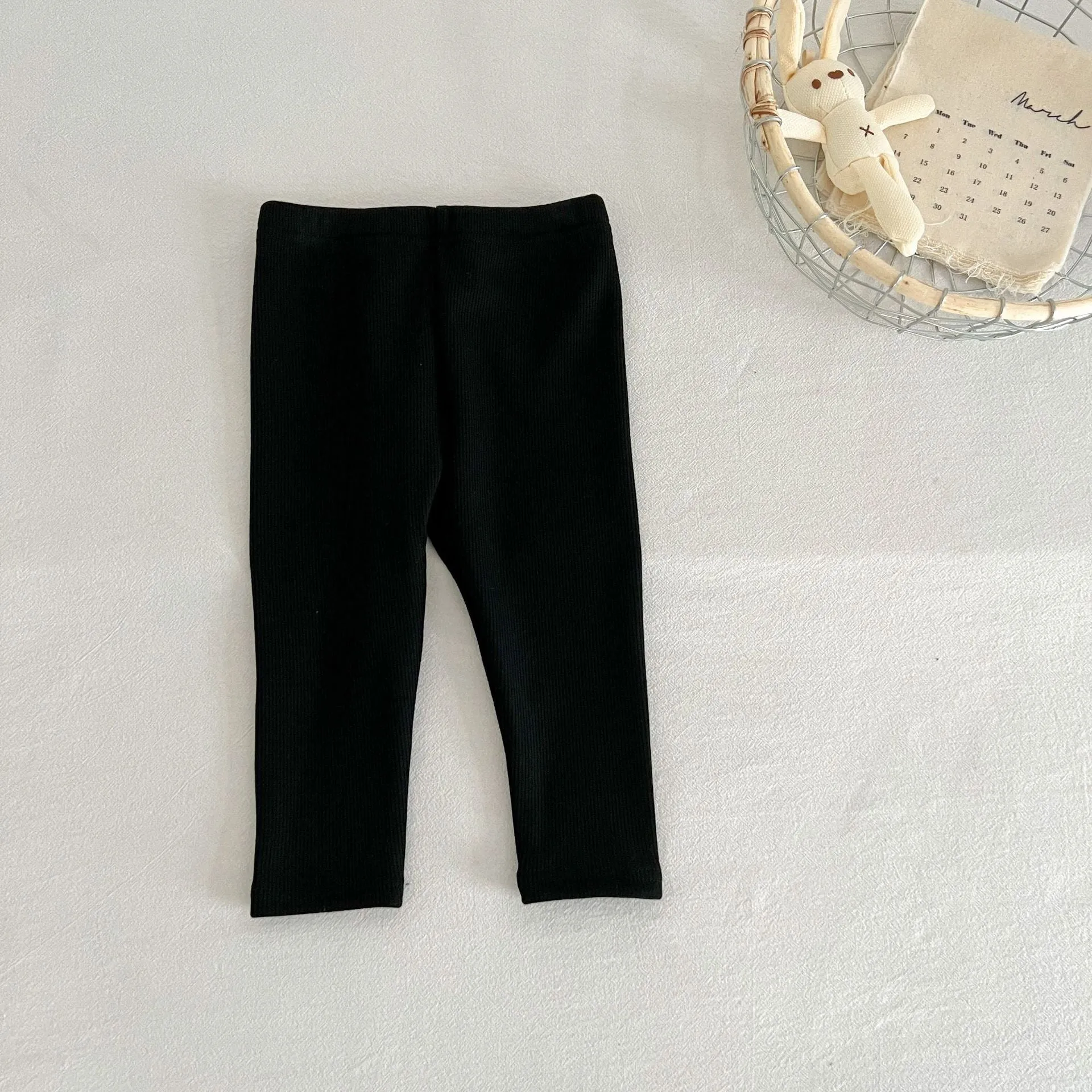 Baby Kid Girls Solid Color Striped Pants Wholesale 231130142