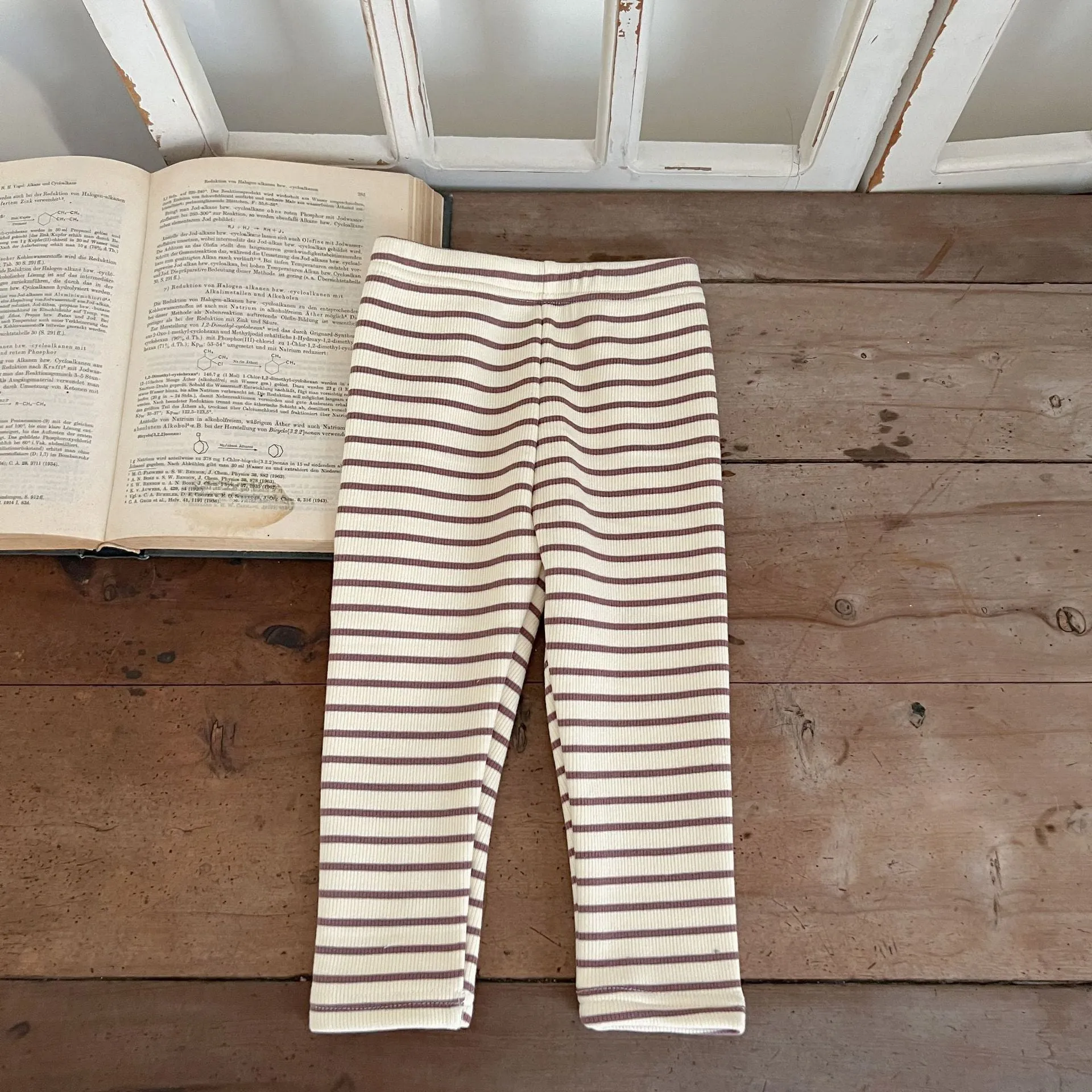 Baby Kid Girls Solid Color Striped Pants Wholesale 231130142