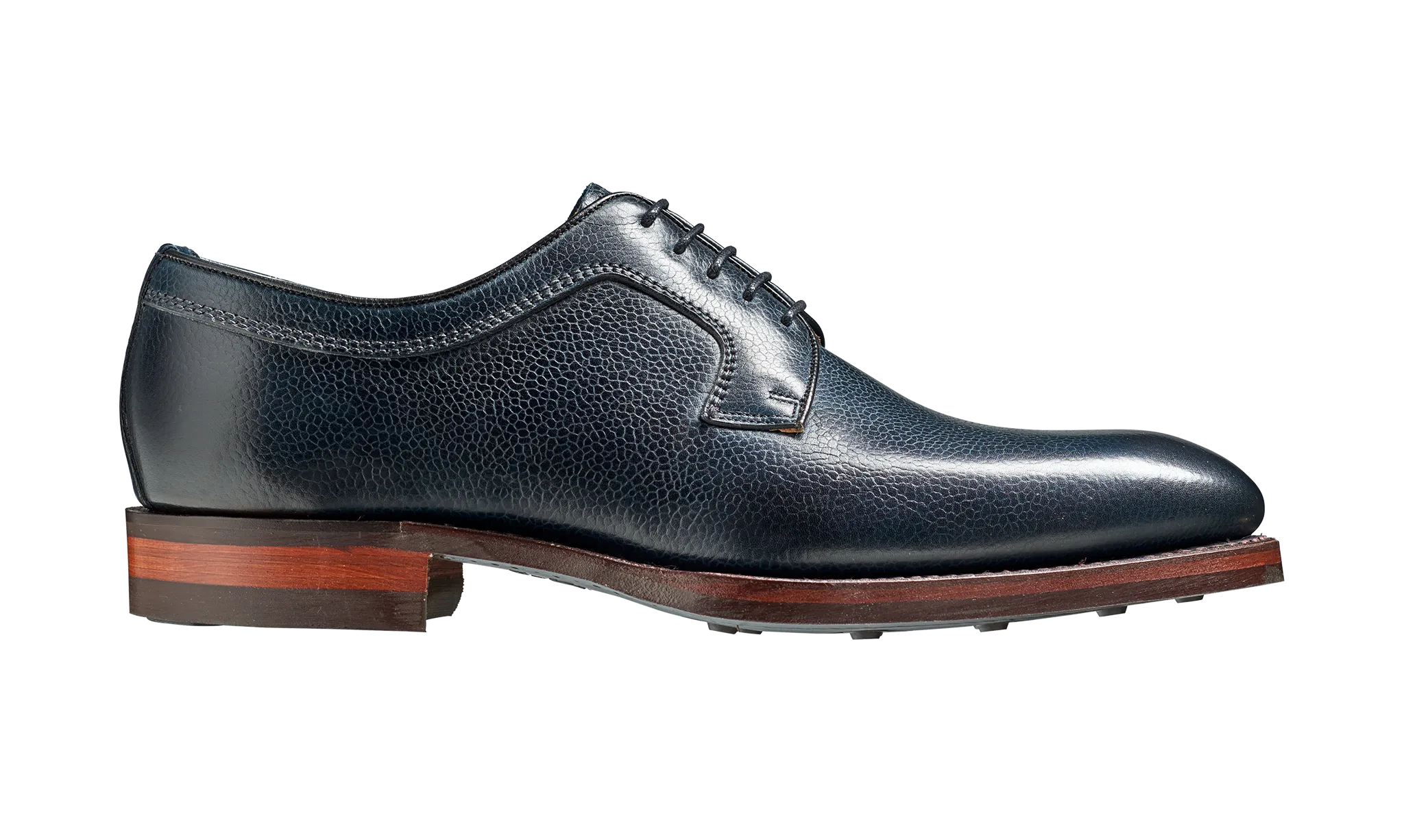 Barker Skye Versatile Derby Shoe - Navy Grain