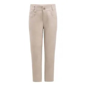 Beige Formal Pants