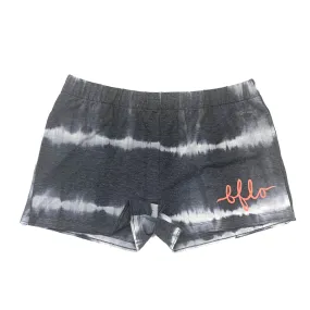 Black BFLO Tie-Dye Shorts