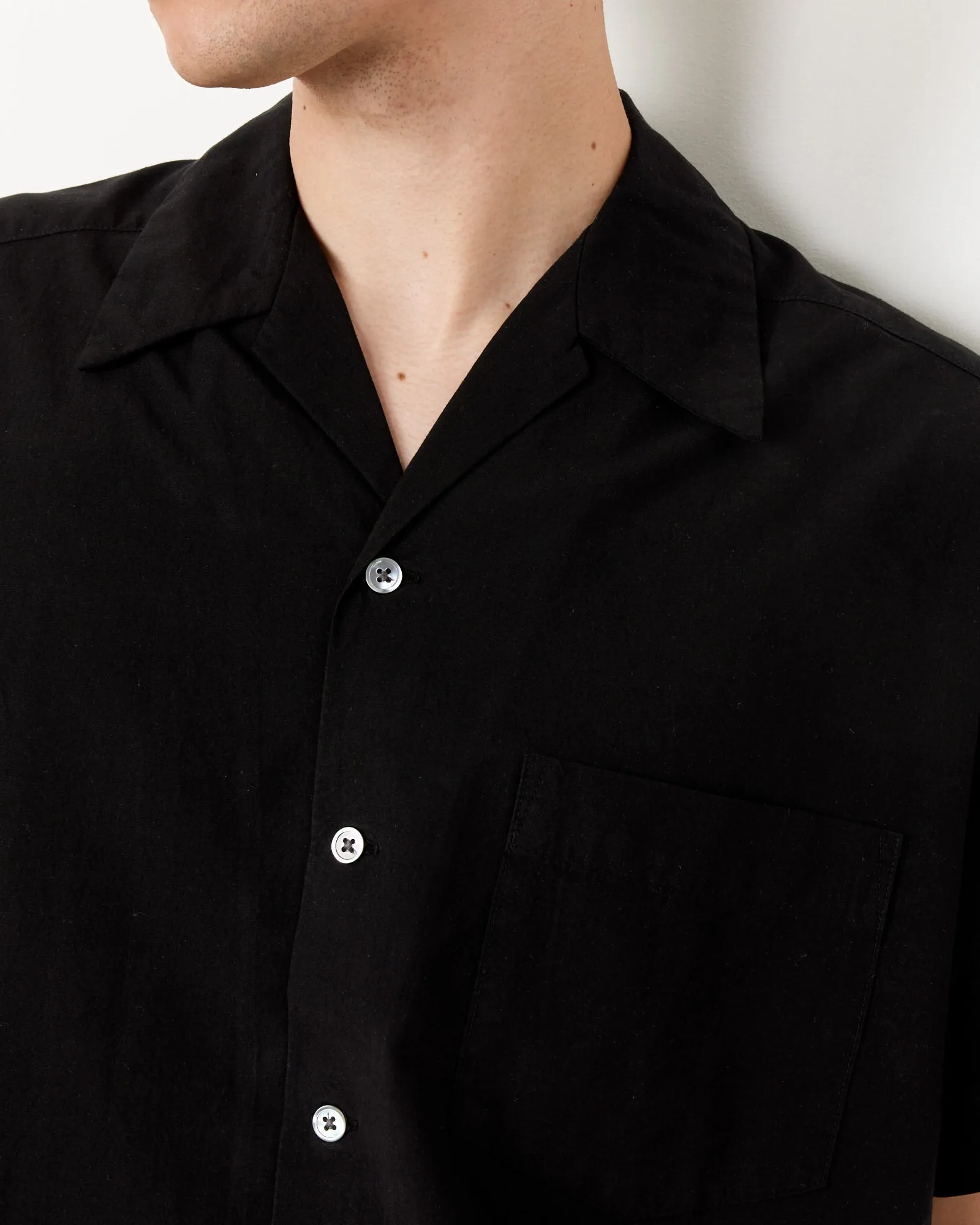 Men’s Stylish Black Bongo Poplin Shirt - Comfortable & Versatile Casual Wear