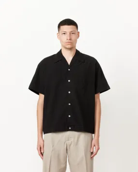 Men’s Stylish Black Bongo Poplin Shirt - Comfortable & Versatile Casual Wear