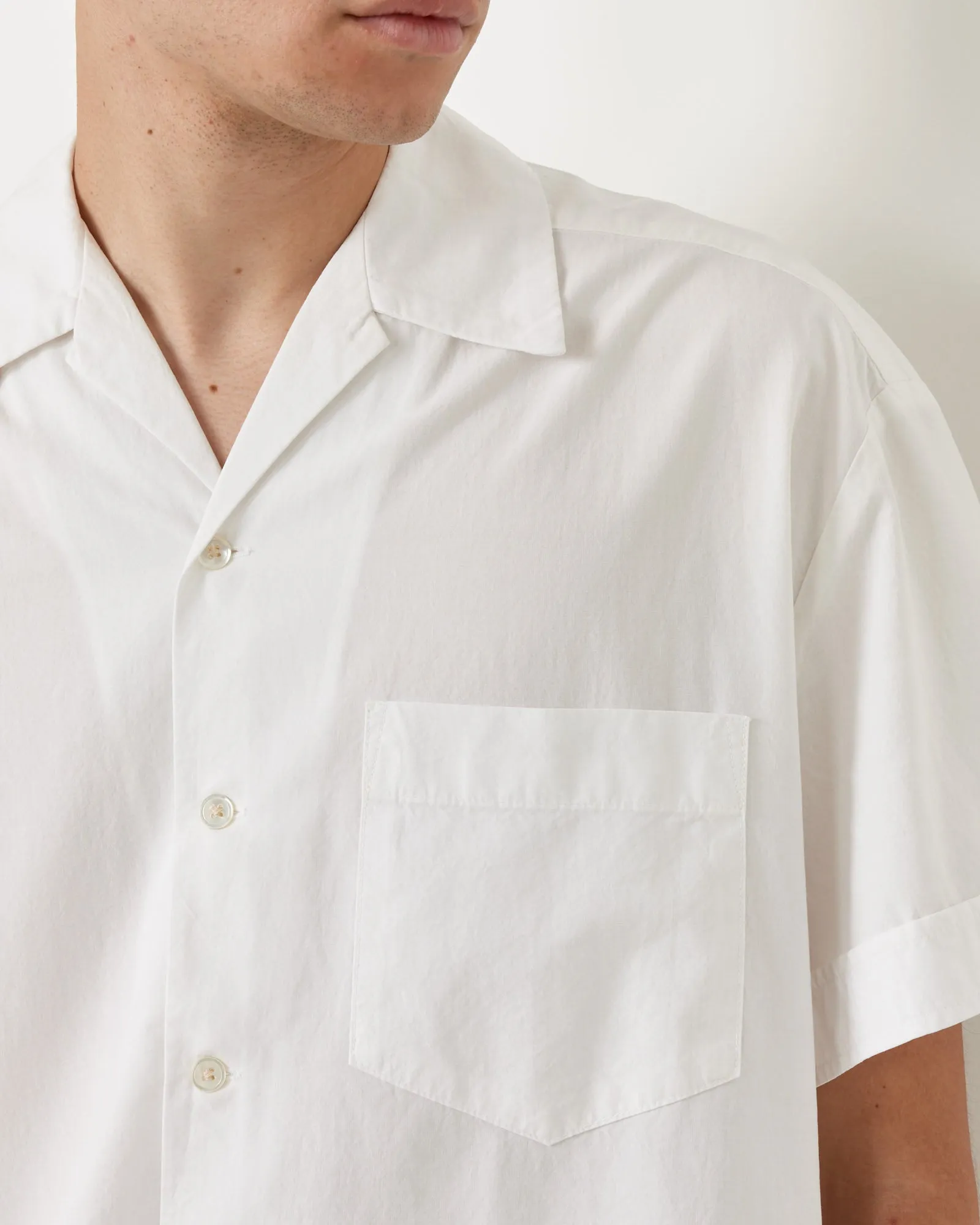 Bongo Shirt Poplin in White