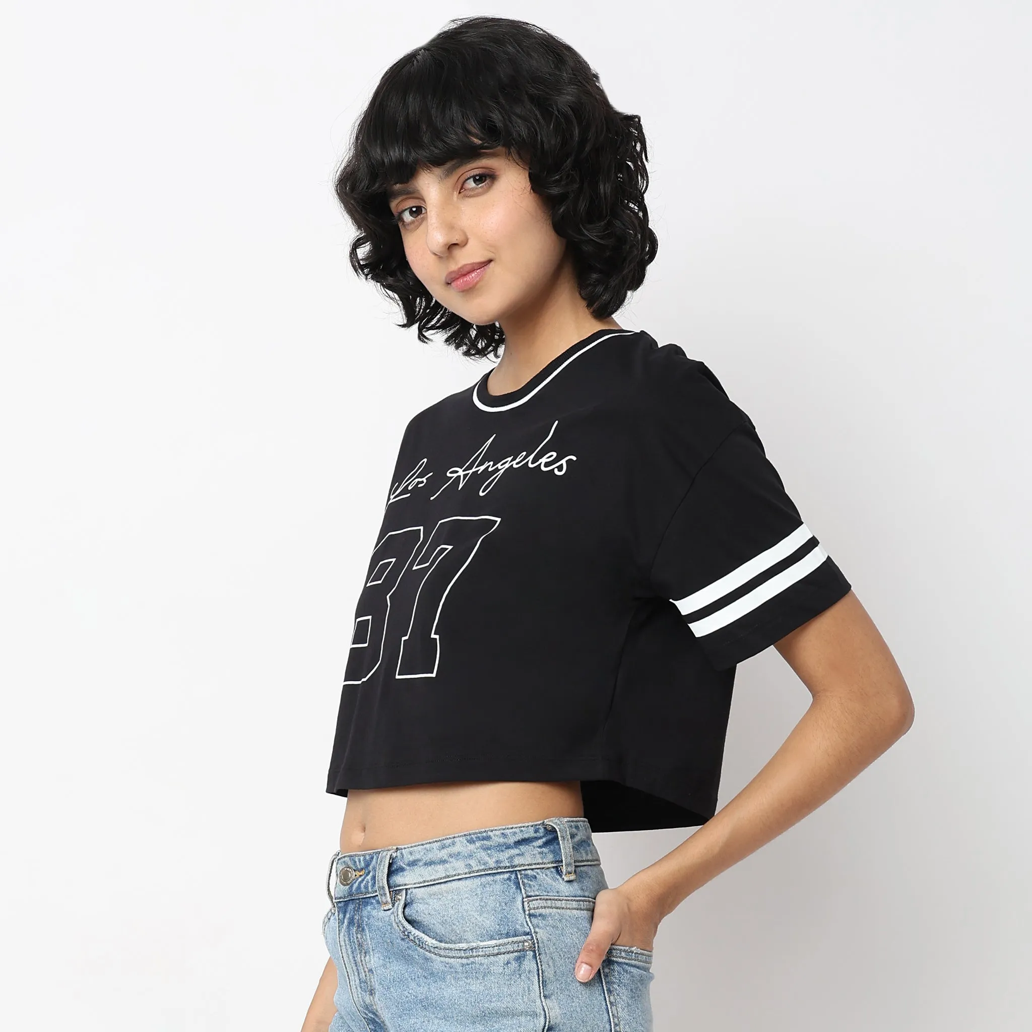 Boxy Fit Printed T-Shirt