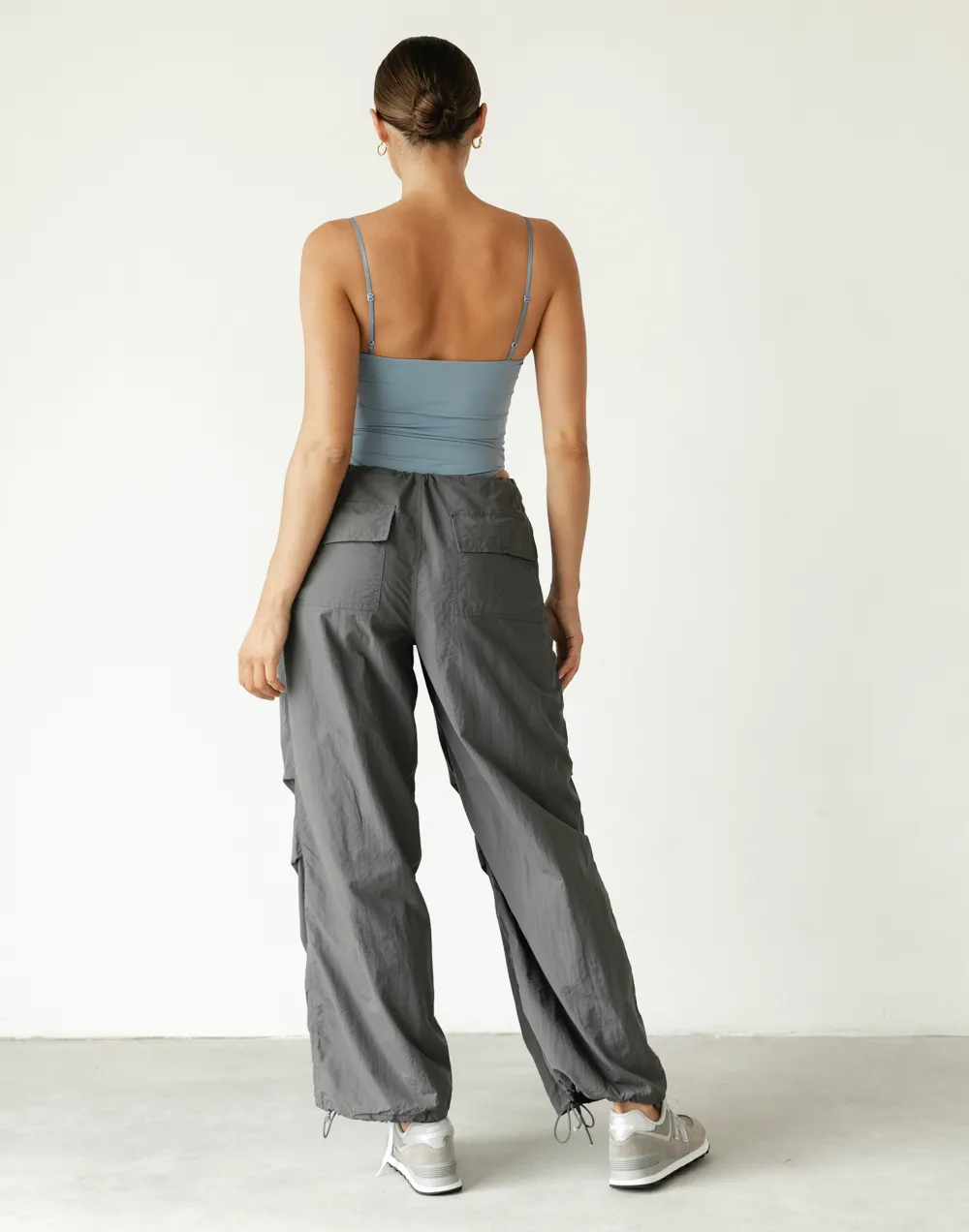 Brunie Parachute Pants (Grey)