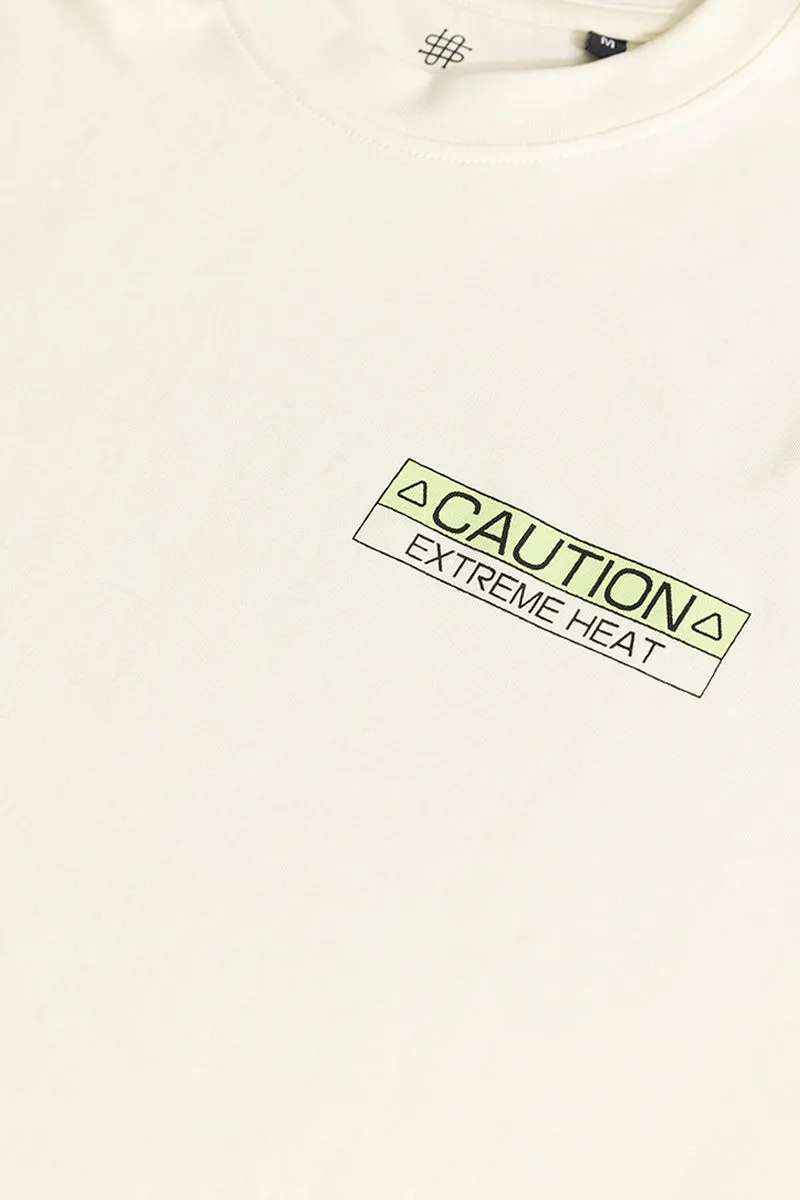 Caution Extreme White T-Shirt