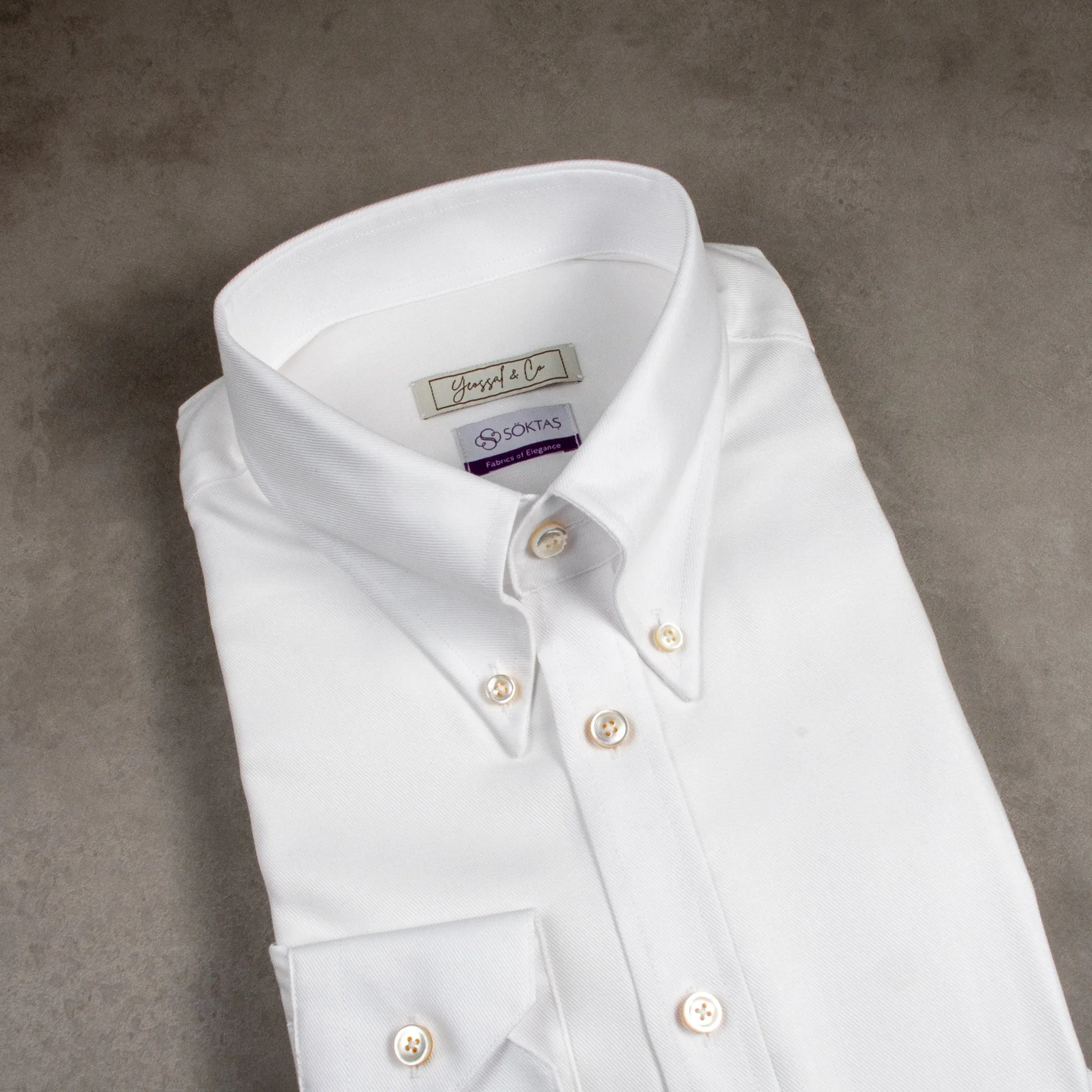 Chelsea White Twill Custom Shirt