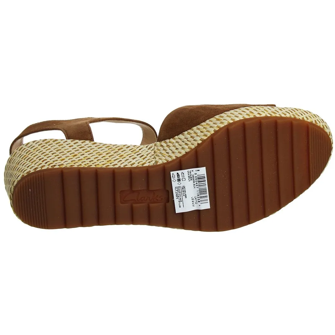 Clarks Kamara Sun Womens Brown Wedges