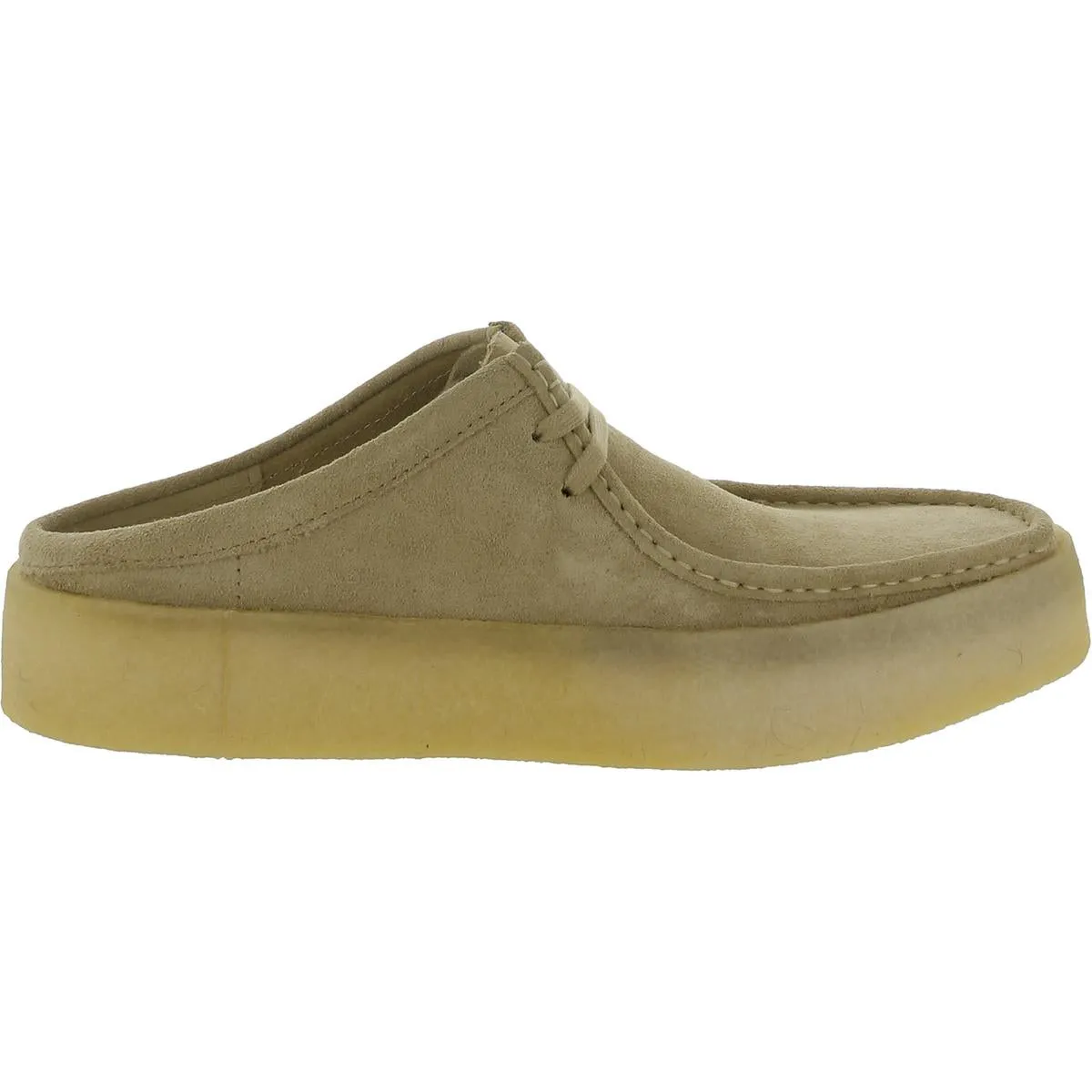 Clarks Mens Wallabeecup Lo Suede Faux Fur Lined Lace Up Flats