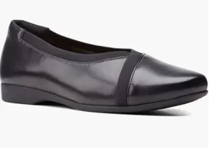 CLARKS UN DARCEYEASE2 BLACK LEATHER