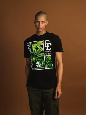 CROOKS & CASTLES WEED VERT KLEPTO T-SHIRT