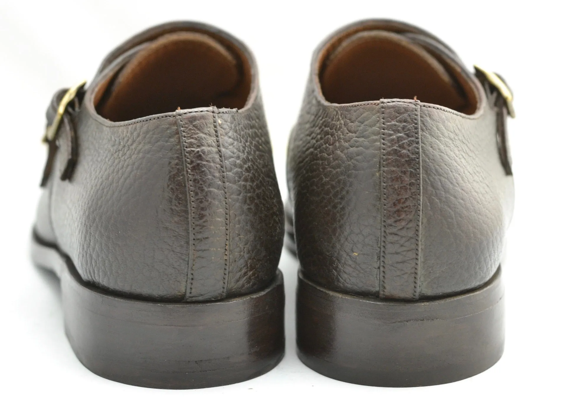 Double Monk  |  Choc pebble grain | calf