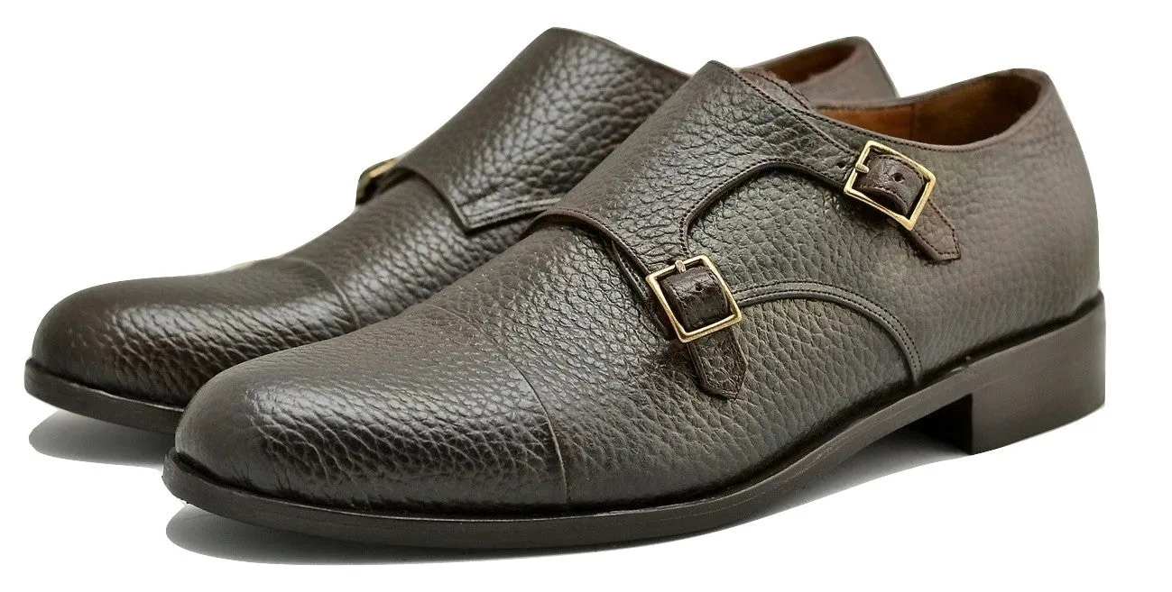 Double Monk  |  Choc pebble grain | calf