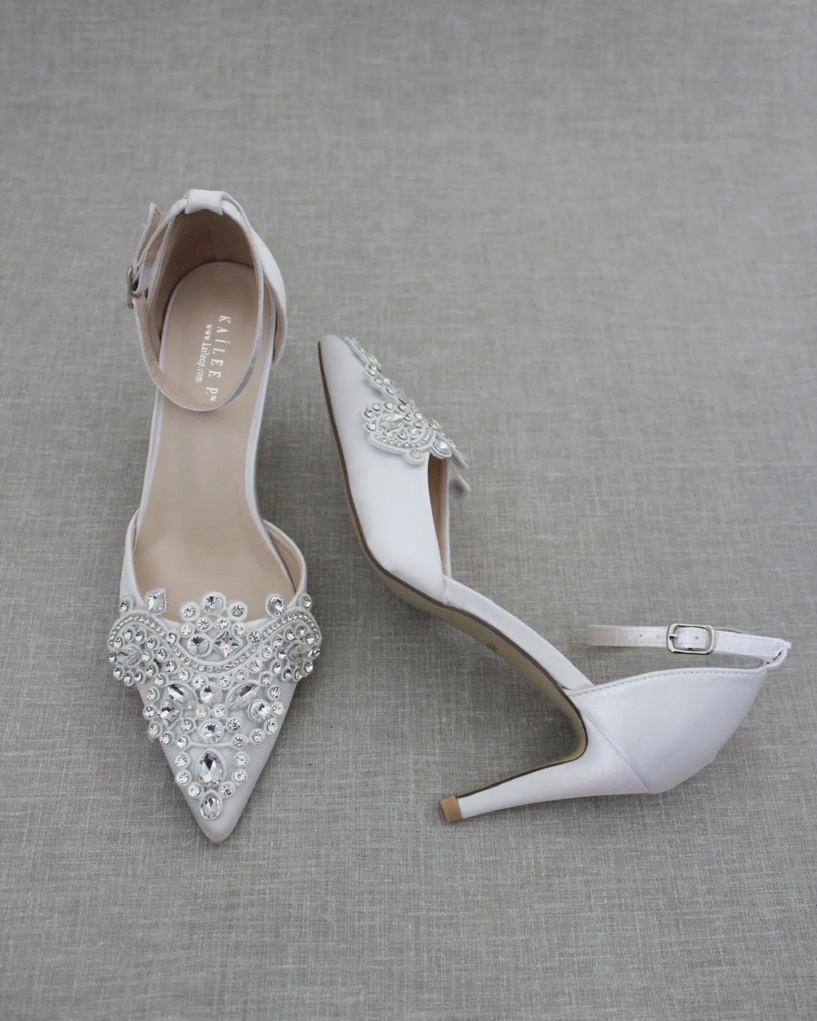 Embellished Rhinestones Wedding Heel