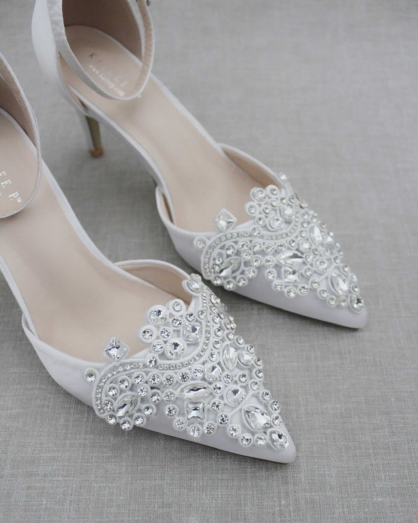 Embellished Rhinestones Wedding Heel