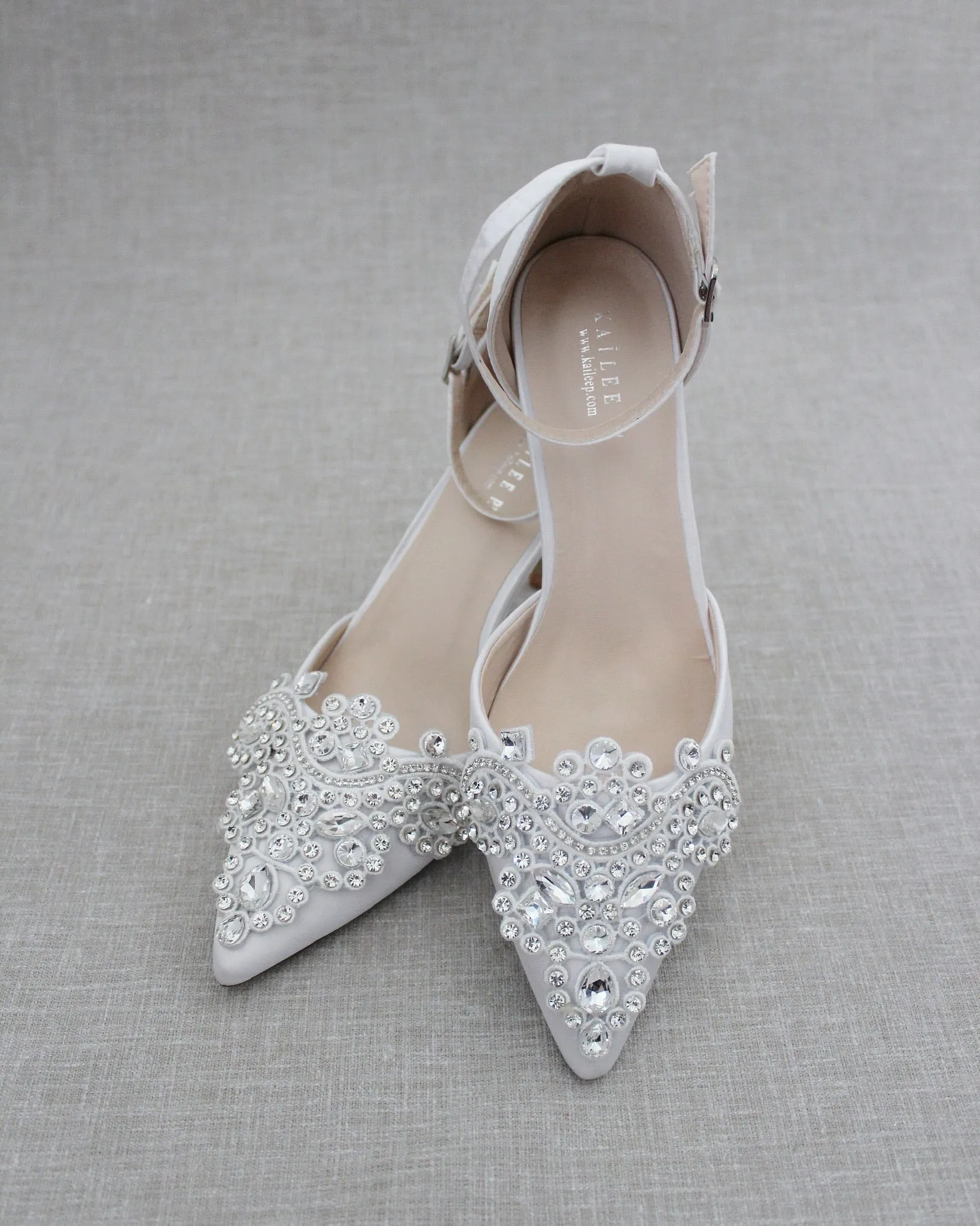 Embellished Rhinestones Wedding Heel