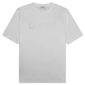 Embroidered T-Shirt - Optic White