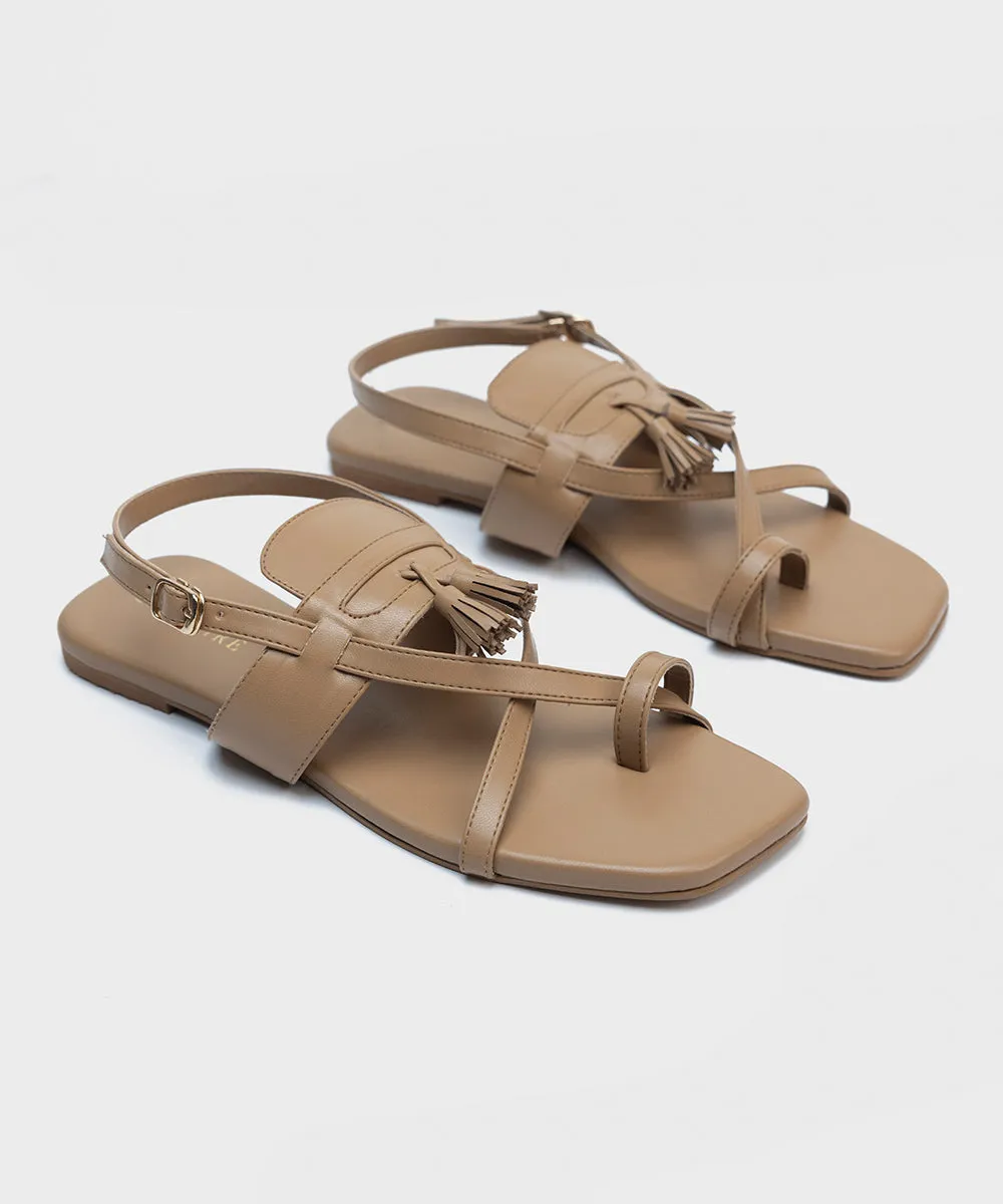 Faux Leather Sandals