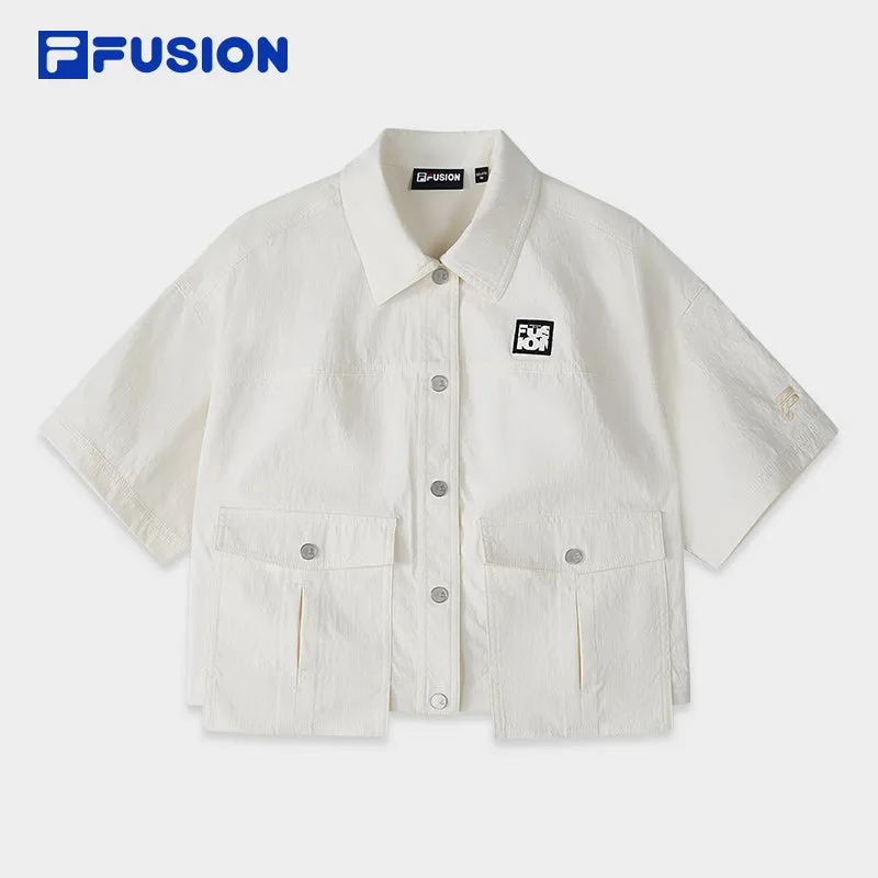 FILA FUSION INLINE WORKWEAR 1 Women Short Sleeves Shirt (White)