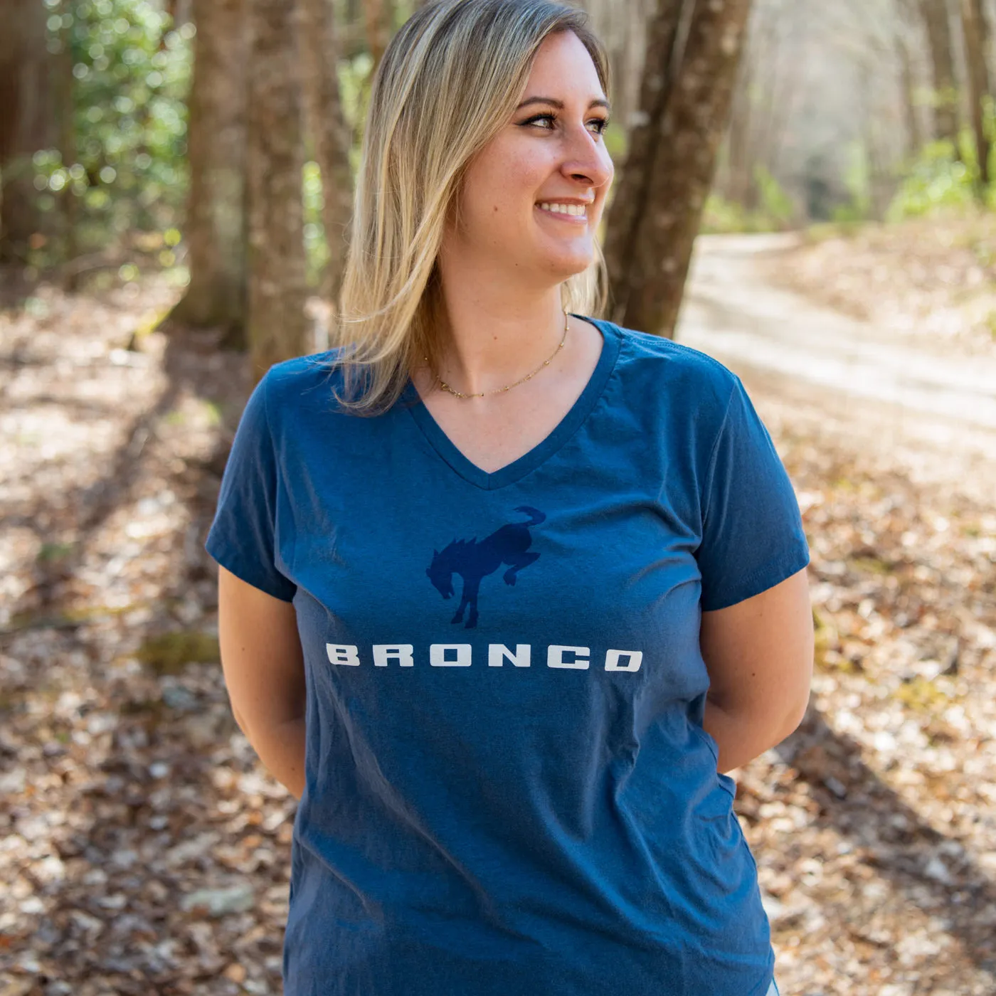 Ford Bronco Women's Stacked Logo T-Shirt