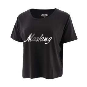 Ford Mustang Women's Foil Script T-Shirt