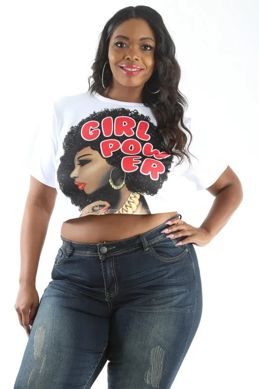 Girl Power Cropped Tee