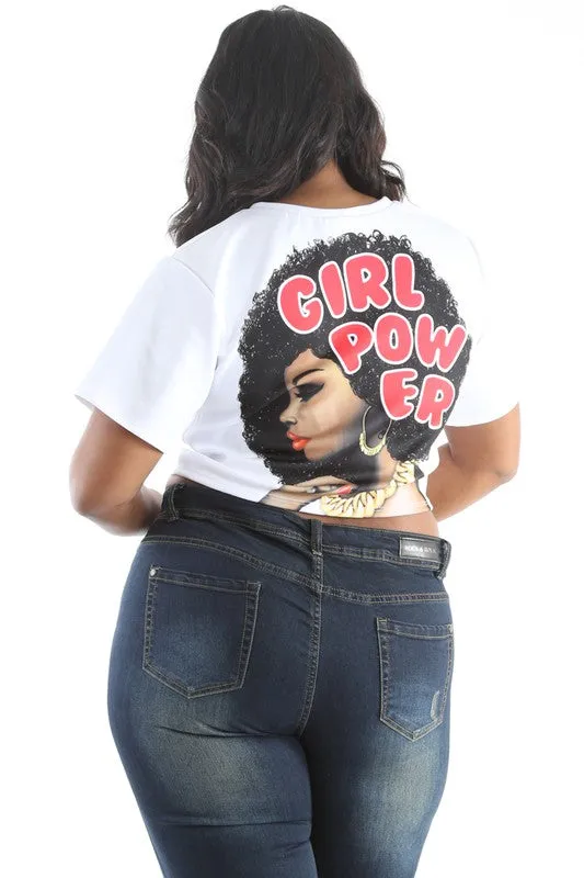 Girl Power Cropped Tee