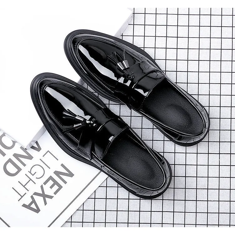 INSTOCK-Men's shoes summer all-match trending patent leather