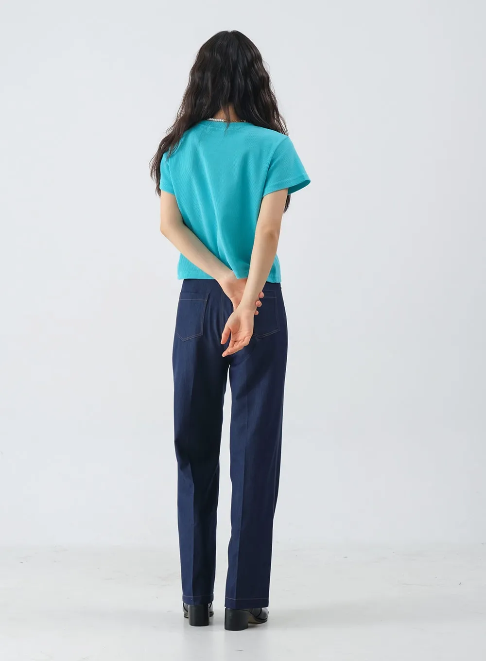 Jean-Style Summer Wide Pants OM6