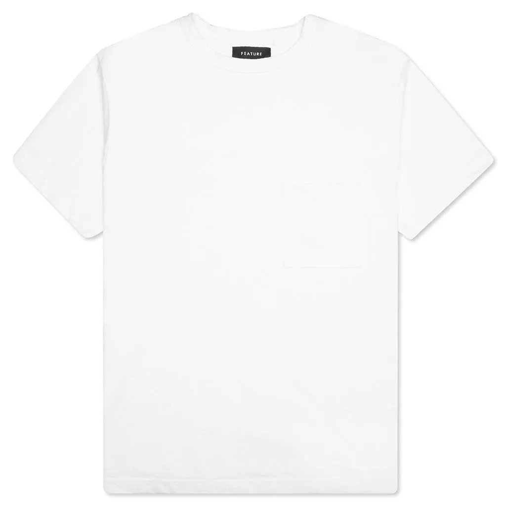 Jersey Braque Pocket Tee - White