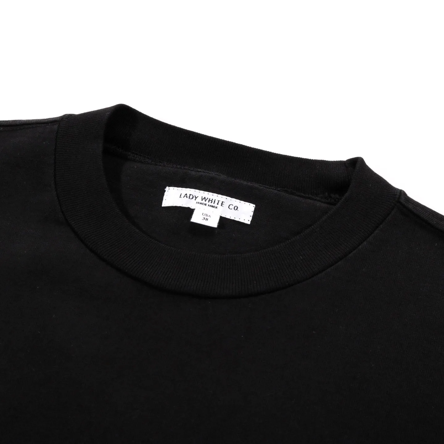 LADY WHITE CO. RUGBY T-SHIRT BLACK