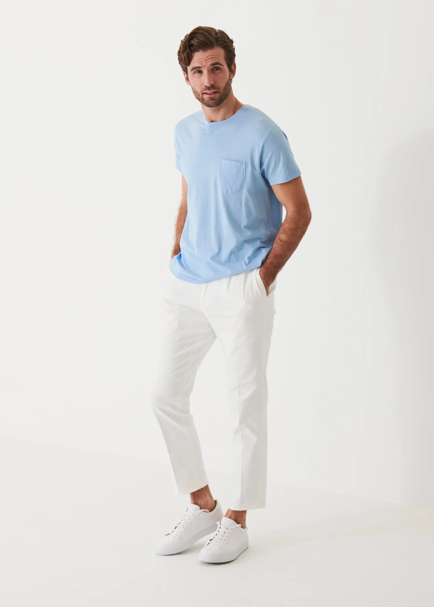 LIGHTWEIGHT PIMA COTTON POCKET T-SHIRT