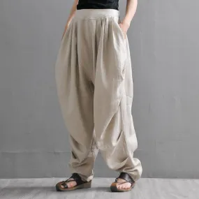 Linen Women's Summer Loose Casual Trousers Pants