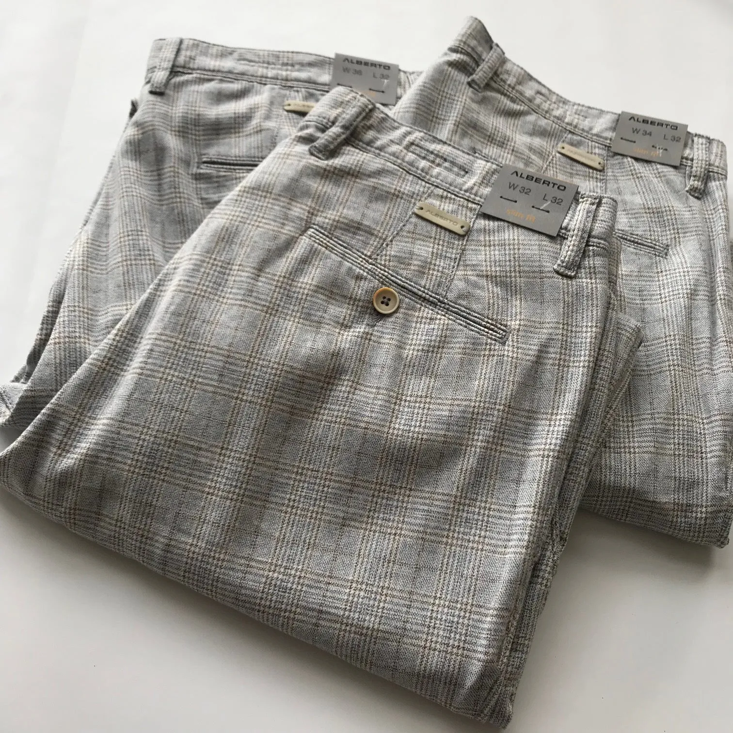 Men's Alberto | Rob 1327 Slim Fit | Plaid