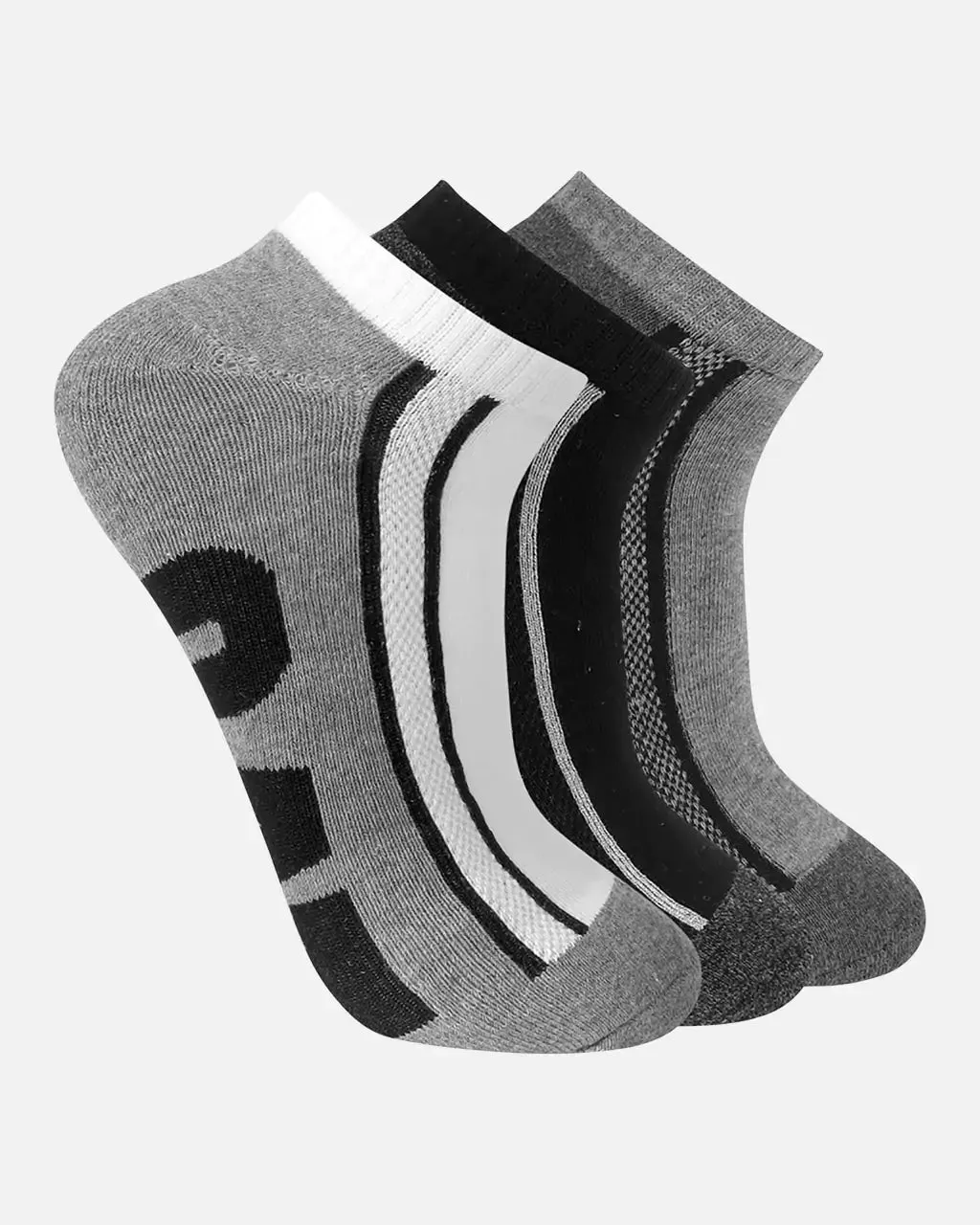 Men's Logo Half Cushion Quarter Socks (3 Pack)