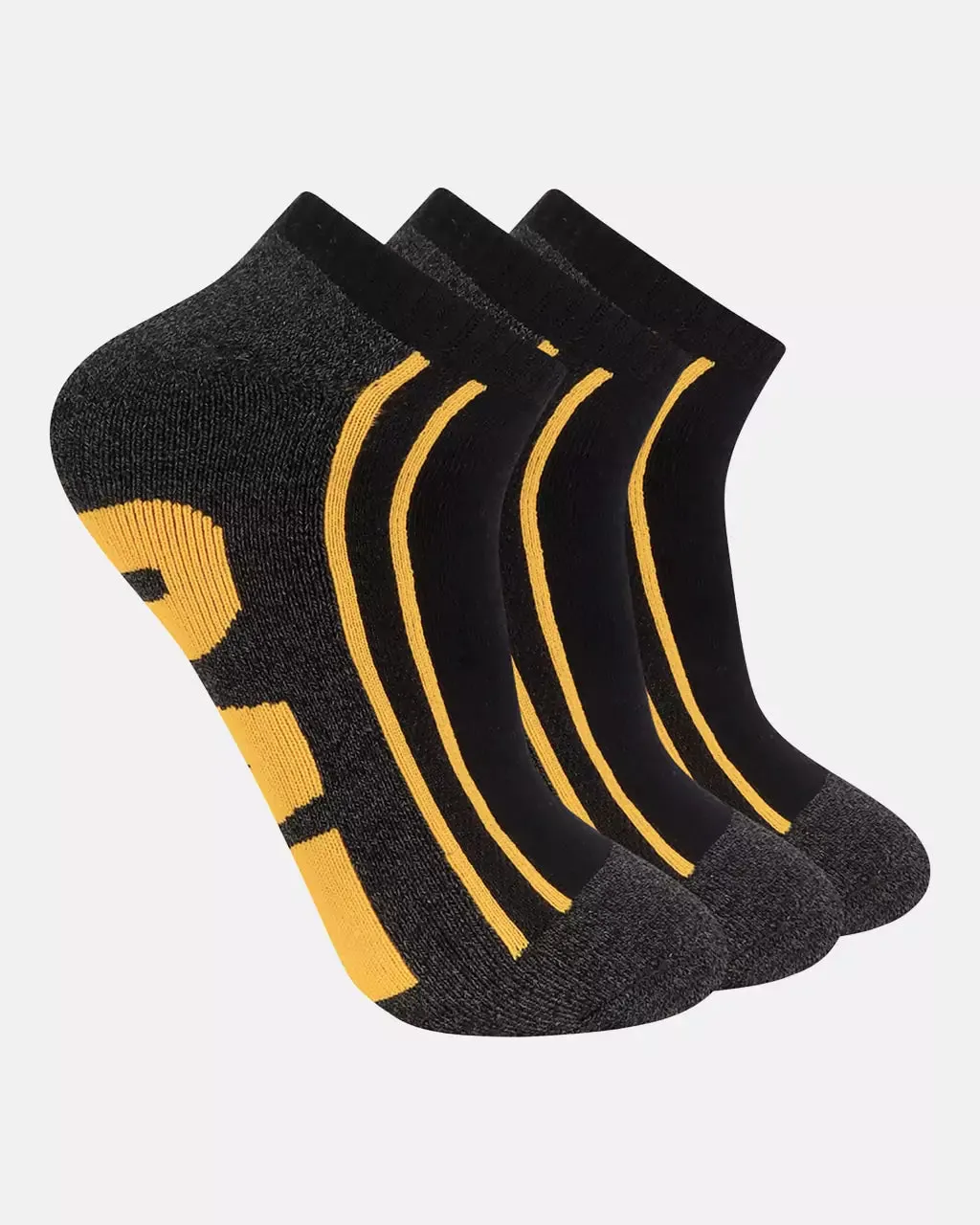 Men's Logo Half Cushion Quarter Socks (3 Pack)