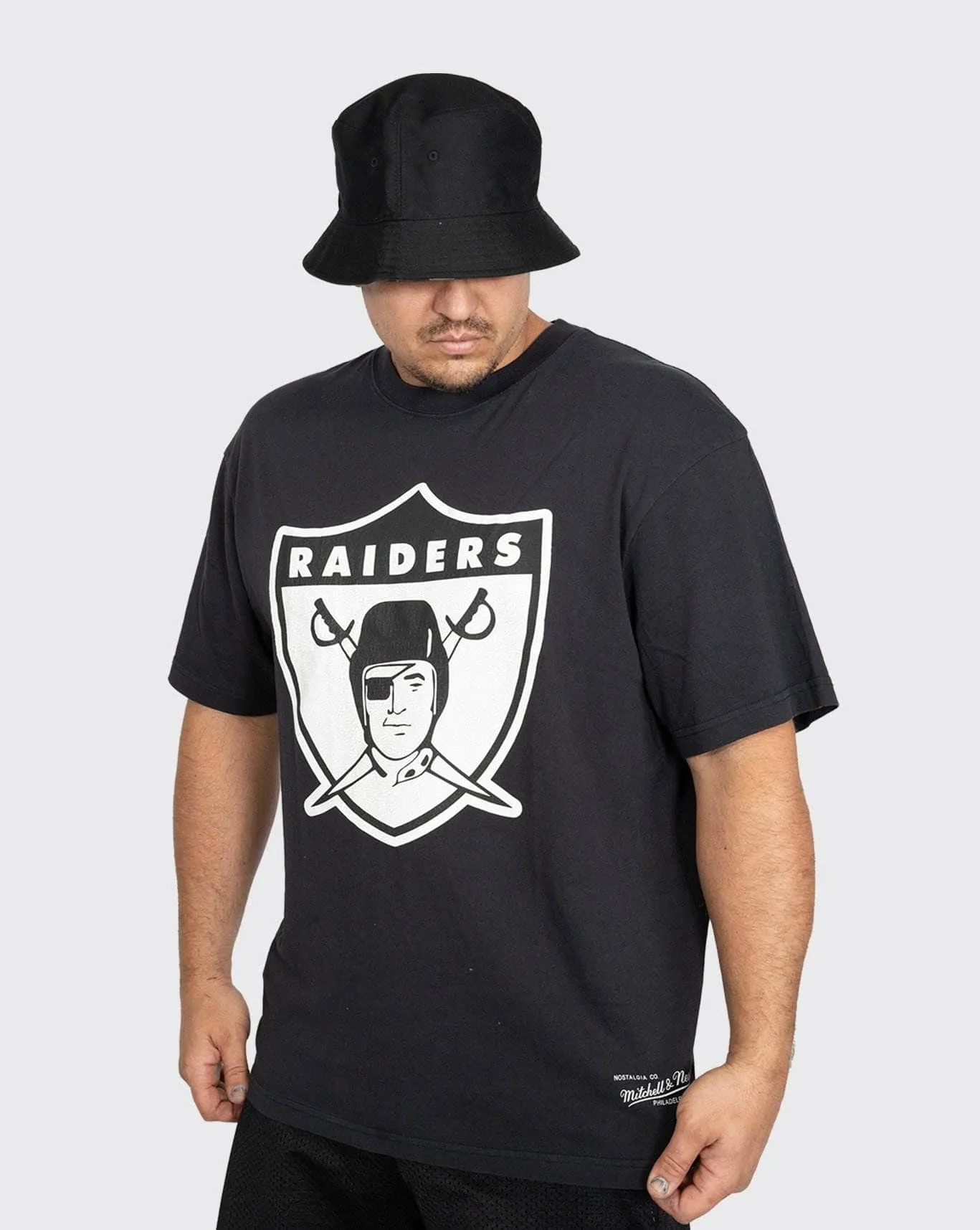 Mitchell & ness vintage raiders classic big logo tee