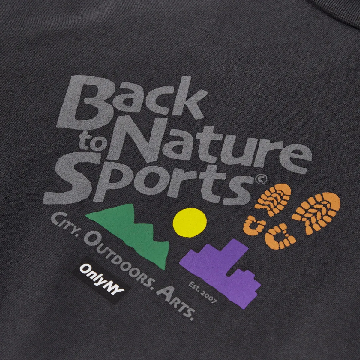 Only NY Back 2 Nature Tee Shirt Black