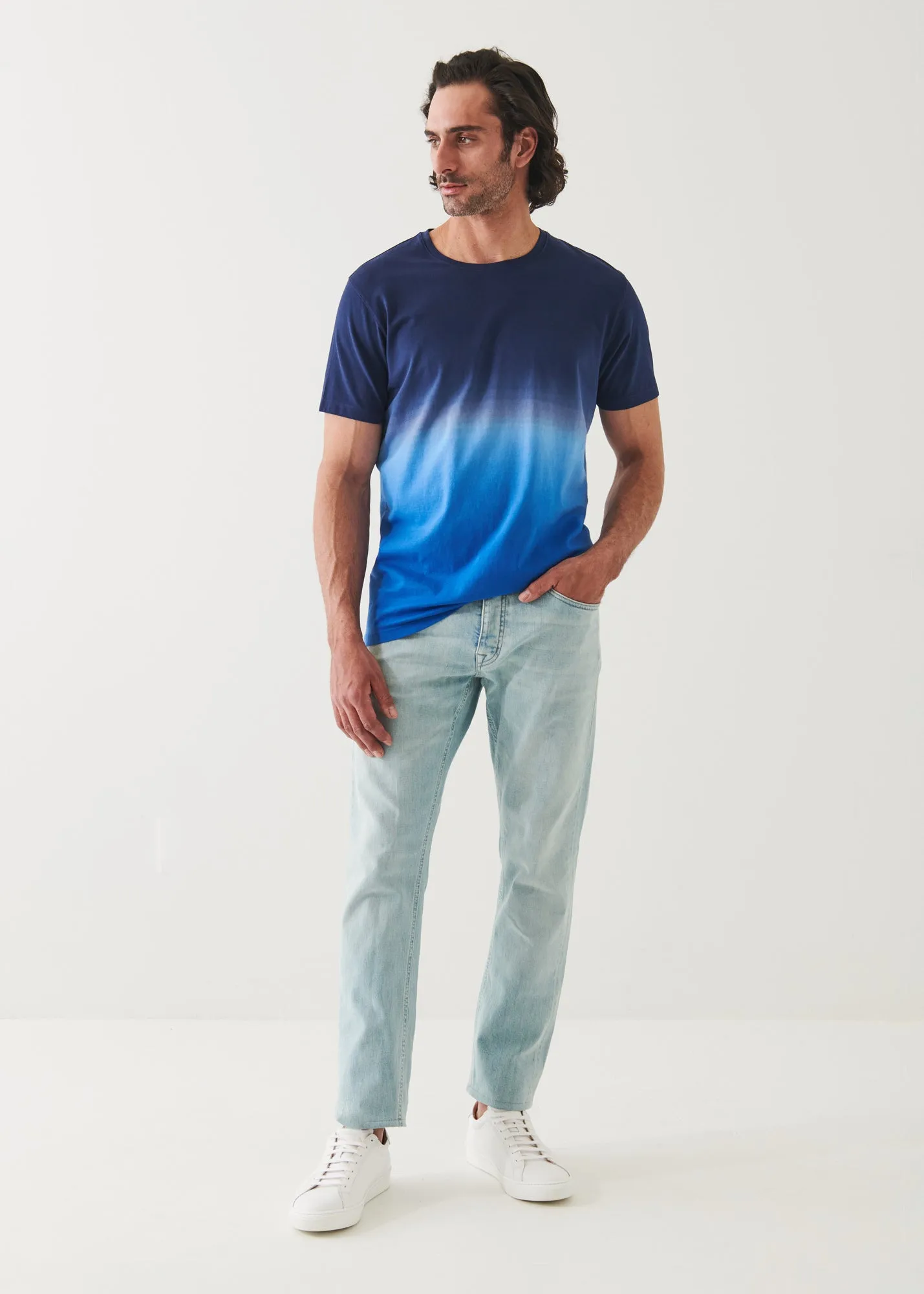 PIMA COTTON STRETCH DEGRADE T-SHIRT