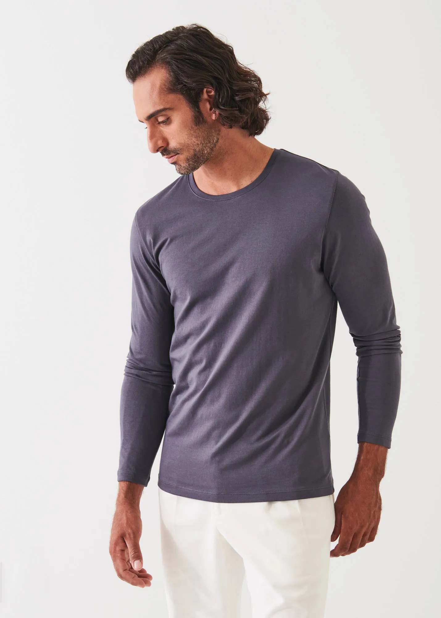 PIMA COTTON STRETCH LONG SLEEVE T-SHIRT