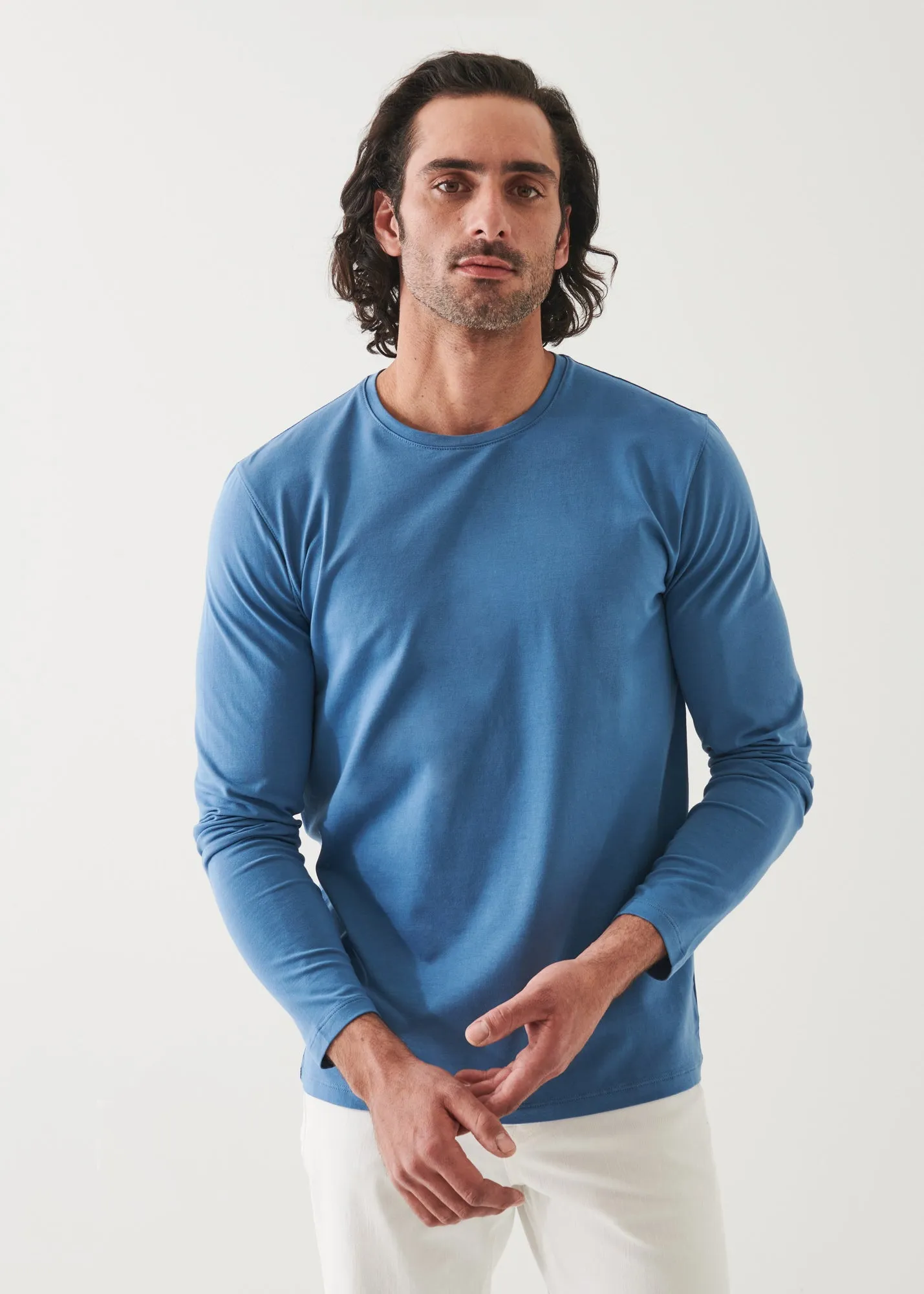 PIMA COTTON STRETCH LONG SLEEVE T-SHIRT