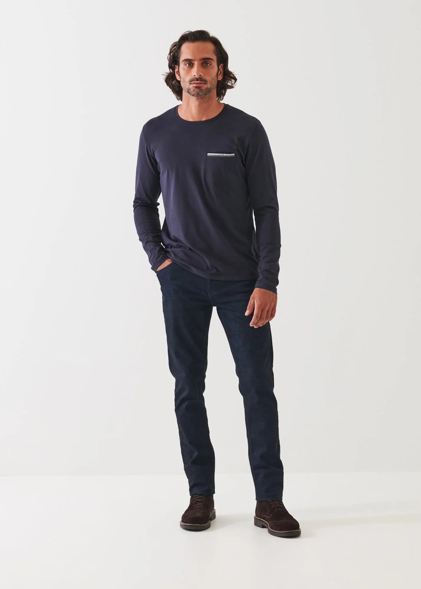 PIMA COTTON STRETCH POCKET T-SHIRT